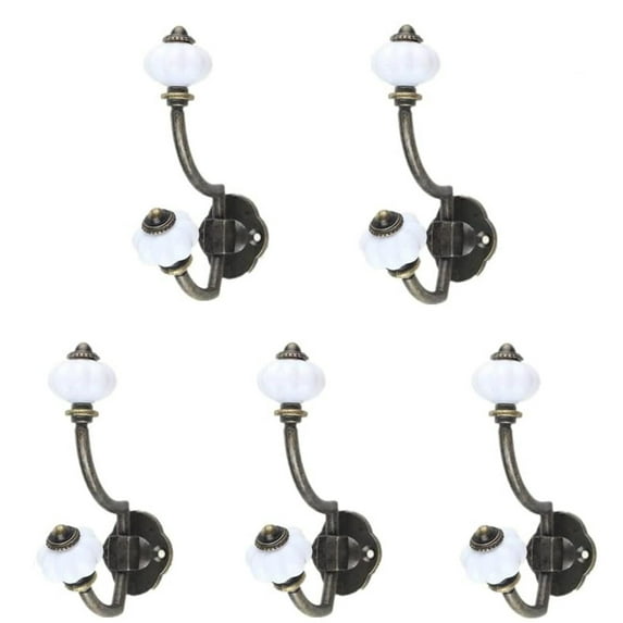 European Garden Style Antique Finish Zinc Alloy Coat Hook, Vintage Towel Hanger With High Weight Capacity For Your Wall Mount Needs