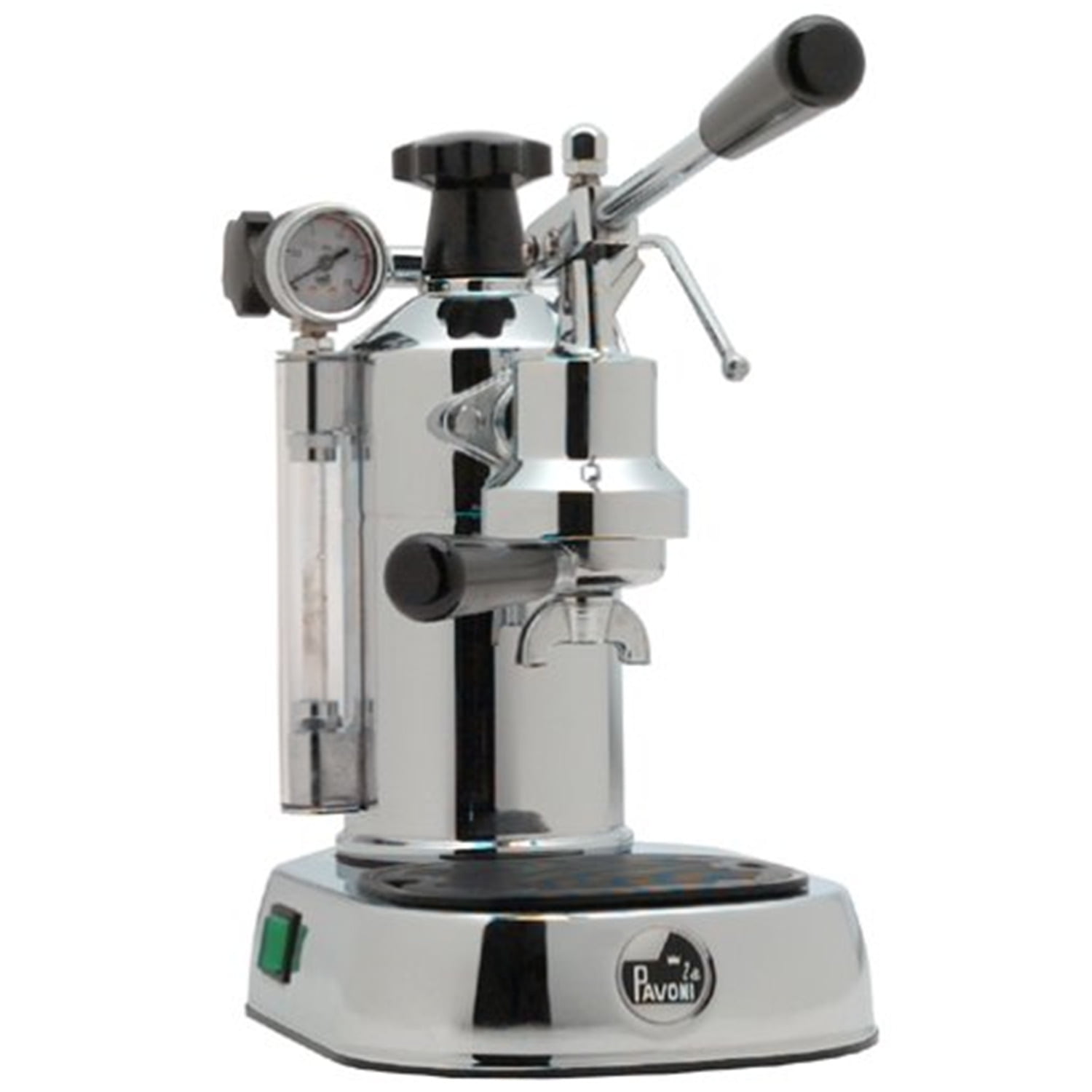 La Pavoni Chrome Manual Lever Espresso Machine with Steam Wand