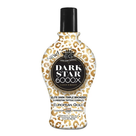 European Gold Dark Star 6000X Indoor Tanning Lotion 12 fl oz.