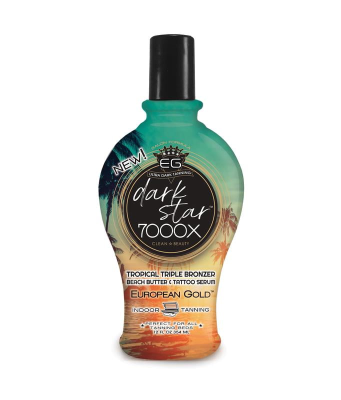 European Gold Dark Star 7000X Indoor Tanning Lotion 12 fl oz
