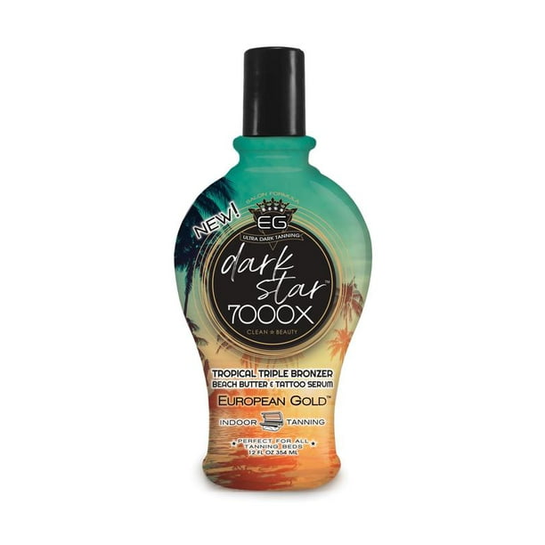 European Gold Dark Star 7000X Indoor Tanning Lotion 12 fl oz