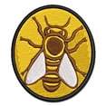 thumbnail image 1 of European Honey Bee Insect Beekeeping Applique Multi-Color Embroidered Iron-On Patch - 3.5 Inch Large, 1 of 5