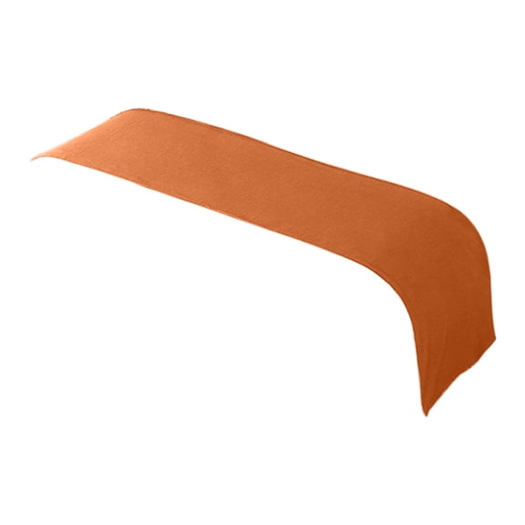 European Hotel Style Bed Runner Decorative Bed Flag Throw Scarf for King Size Bed Orange 20 x 94 inch