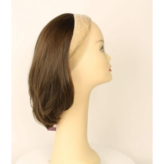 European Human Hair Freeda Wig Avalon Fall Brown Size L