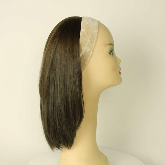 European Human Hair Freeda Wig Avalon Fall Brown With Highlights Size M