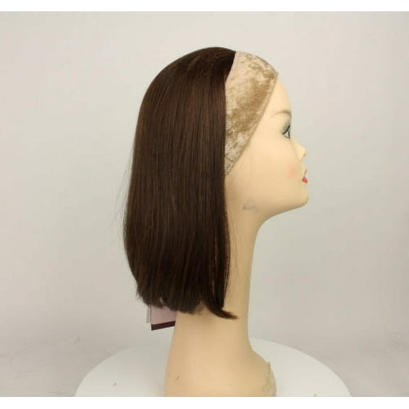 European Human Hair Freeda Wig Avalon Fall Brown With Reddish Highlights Size S