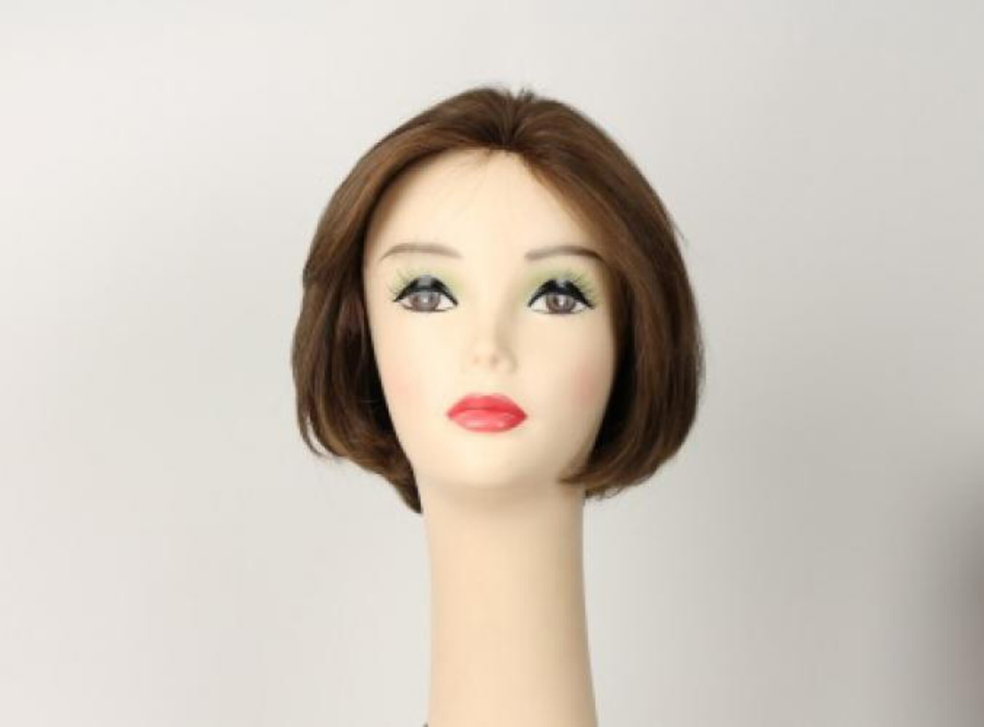 European Human Hair Freeda Wig Brown With Blonde Highlights Dorothy Size Medium
