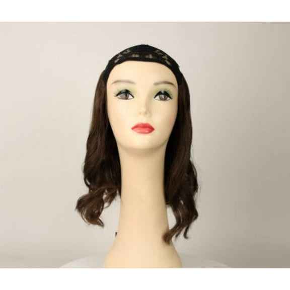 European Human Hair Freeda Wig Hat Fall Avalon #8-6 Size M 12''