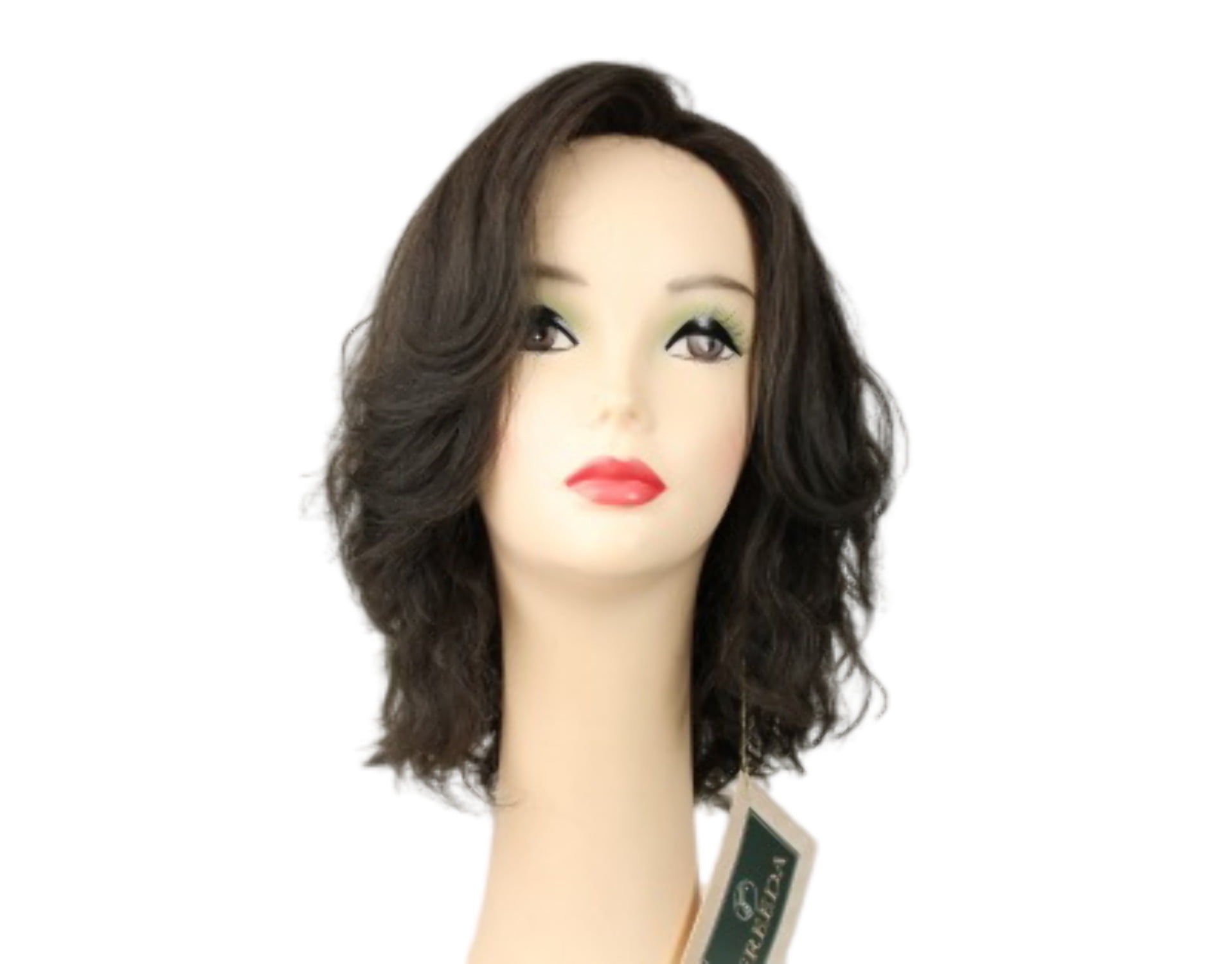 European Human Hair Freeda Wig Katrina Dark Brown Size S