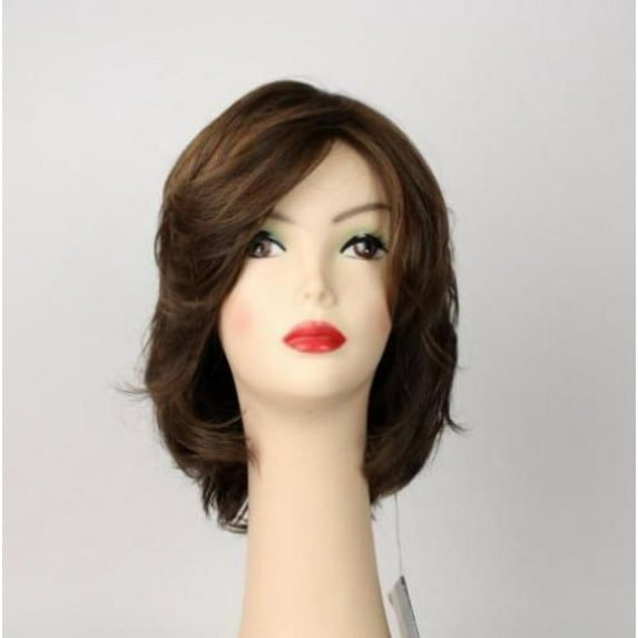 European Human Hair Freeda Wig Light Brown With Blended Lowlights And Highlights Olivia Feathered Size L