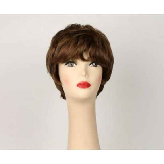 European Human Hair Freeda Wig Linda Light Brown Size S
