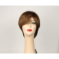 thumbnail image 1 of European Human Hair Freeda Wig Linda Light Brown With Warm Blonde Highlights Size S, 1 of 5