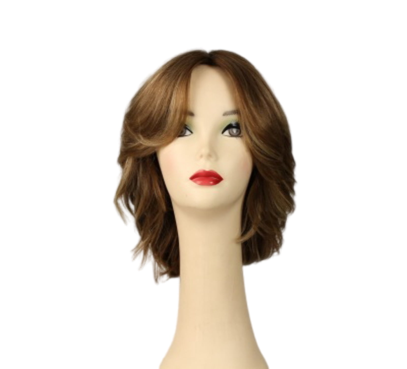 European Human Hair Freeda Wig Regina Blonde With Highlights 16-10 Multi-Directional Skin Top Size M