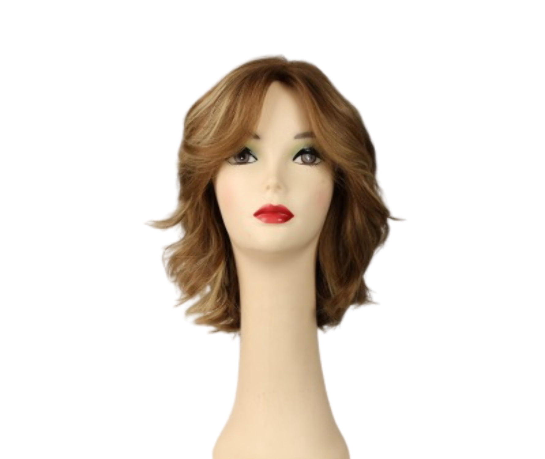 European Human Hair Freeda Wig Regina Blonde With Highlights Multi-Directional Skin Top Size M