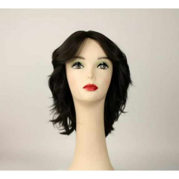 European Human Hair Freeda Wig Regina Dark Brown Multi-Directional Skin Top Size L