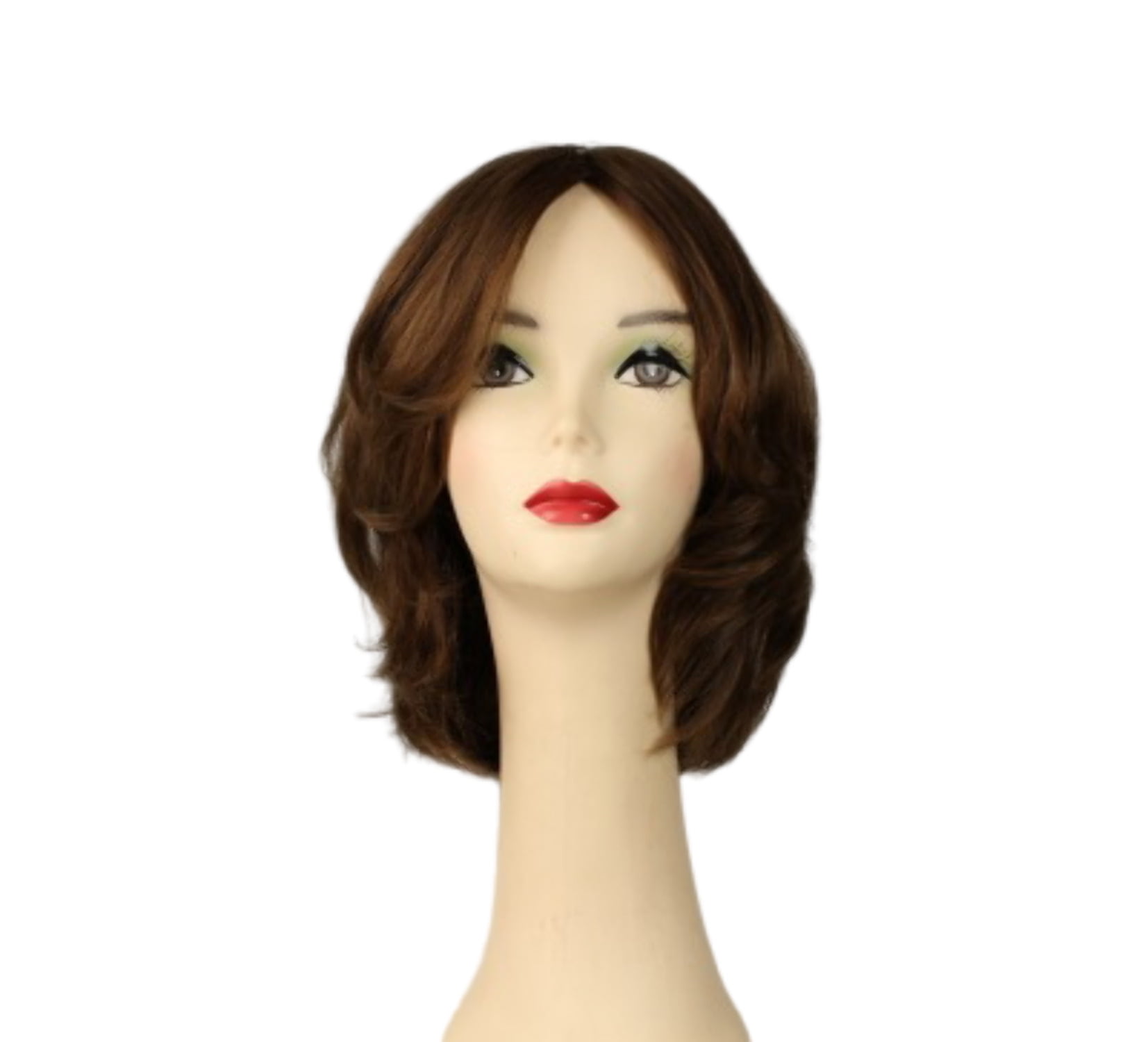European Human Hair Freeda Wig Regina Light Brown Multi-Directional Skin Top Size L