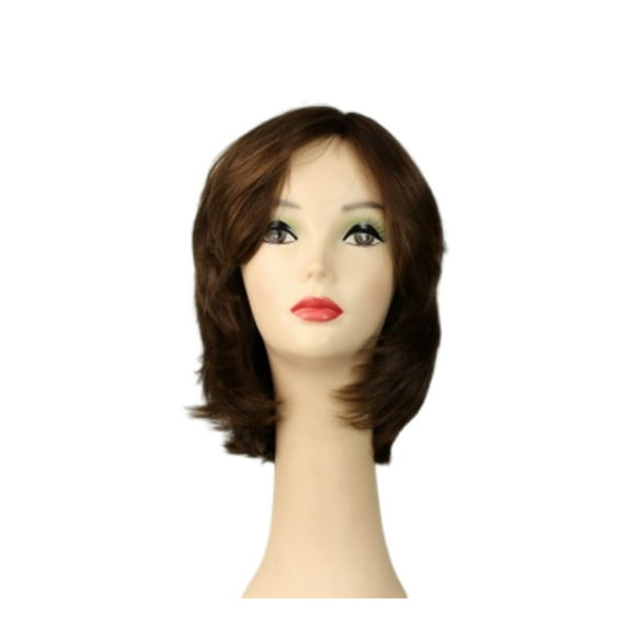 European Human Hair Freeda Wig Regina Light Brown Multi-Directional Skin Top Size L