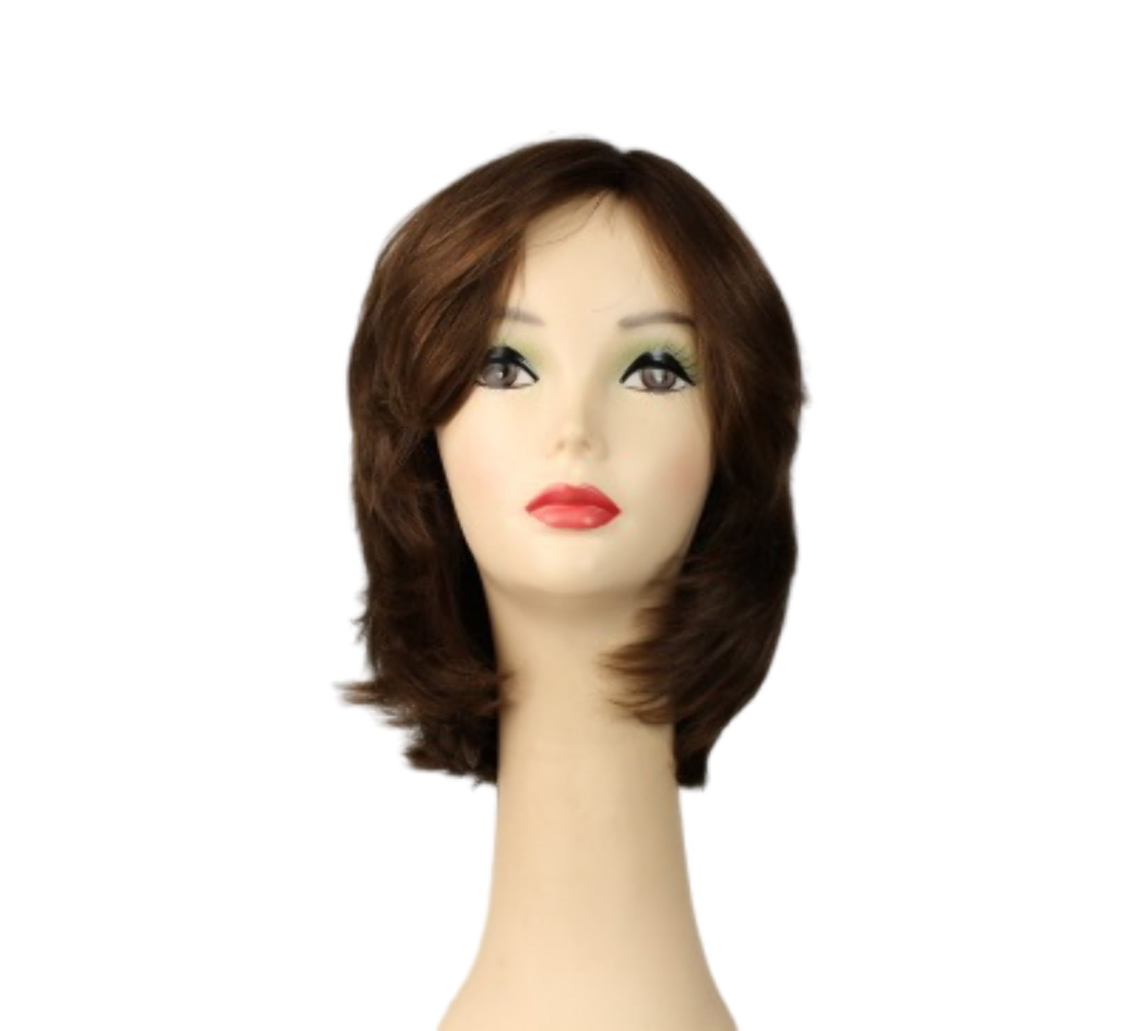 European Human Hair Freeda Wig Regina Light Brown Multi-Directional Skin Top Size S