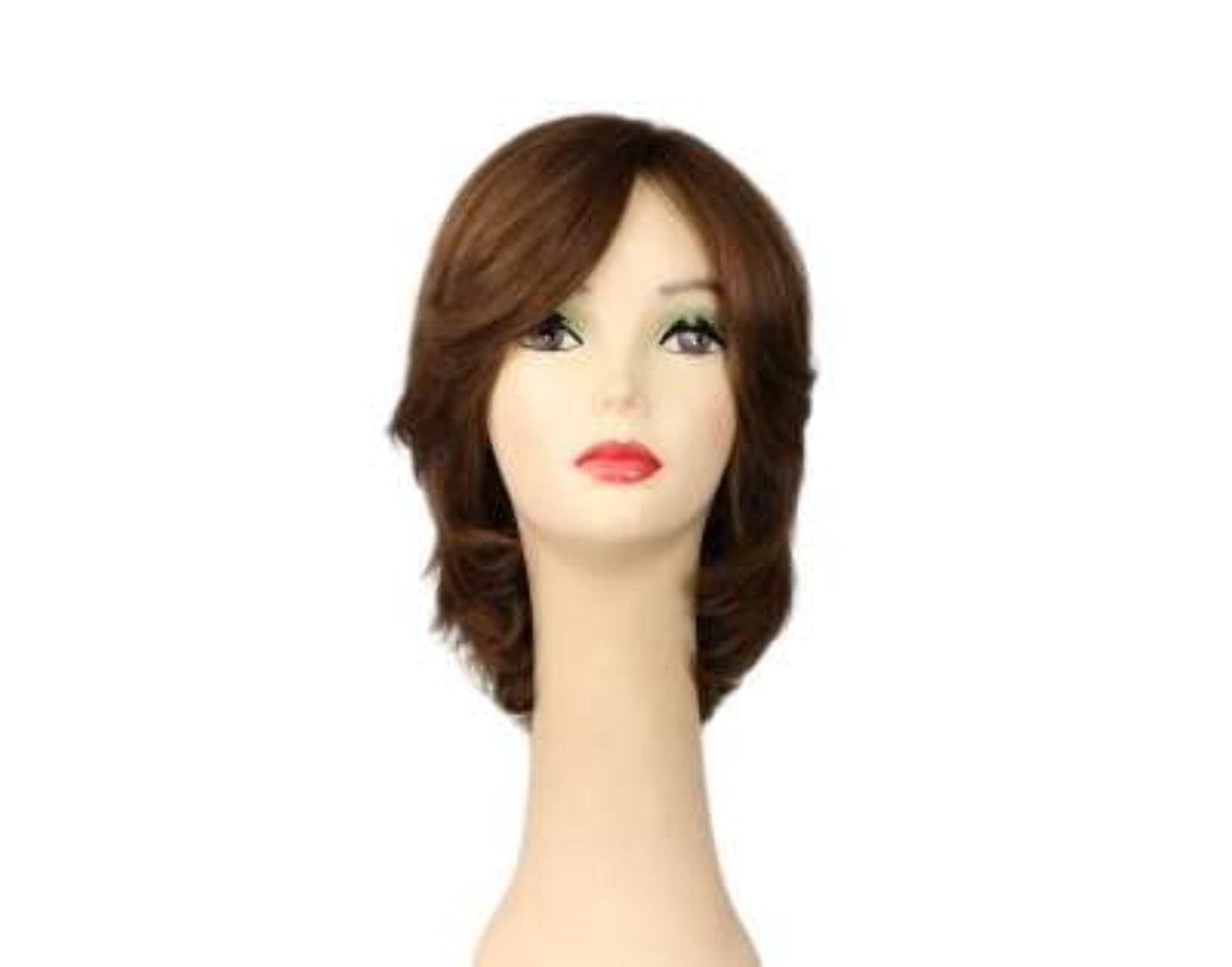 European Human Hair Freeda Wig Regina Light Brown With Blonde Highlights Multi Skin Top Size X-L