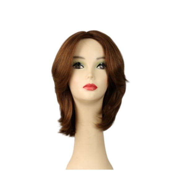 European Human Hair Freeda Wig Regina Red Multi-Directional Skin Top Size S