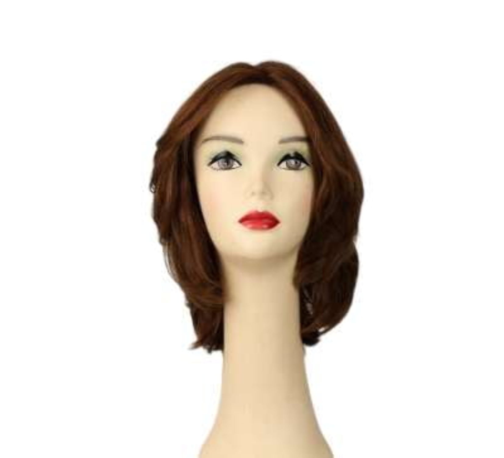 European Human Hair Freeda Wig Regina Red Multi-Directional Skin Top Size X-L