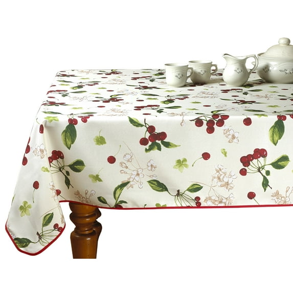 European Kitchen Cherries Vintage Tablecloths