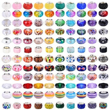 AIPRIDY Rhinestone Loose Beads, Multicolor, 240 Pieces, Includes Korean Style Inner Flower Beads