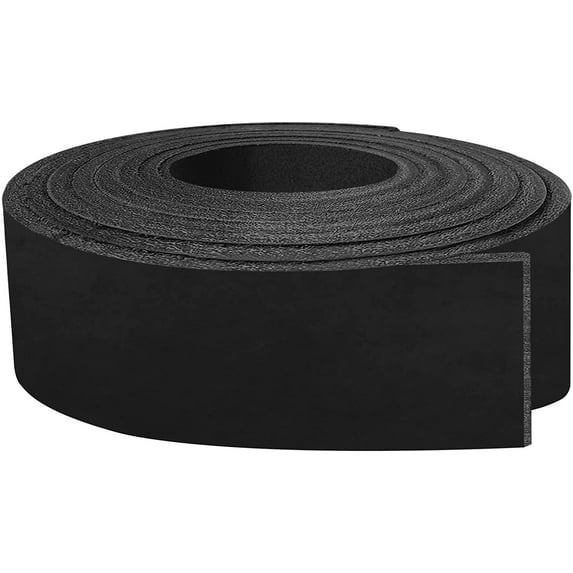 European Leather Work 5-6 oz. 2-2.4mm Oil-Tanned Waxy Leather Belts Size: 1.25"x40" 3.2x102 cm  Black Color  Natural Grass Fed Full Grain Cowhide Straps, Strips, Knife Sheaths, Boots, Hats