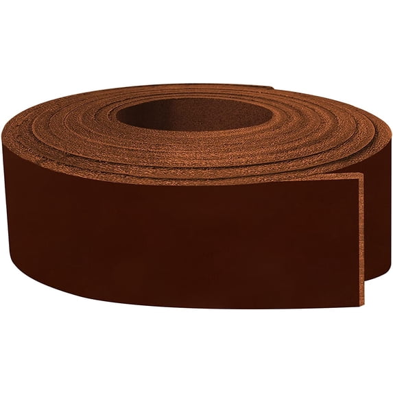 European Leather Work 5-6 oz. 2-2.4mm Oil-Tanned Waxy Leather Belts Size: 1"x60" 2.5x152 cm  Dark Brown Color  Natural Grass Fed Full Grain Cowhide Straps, Strips, Knife Sheaths, Boots, Hats