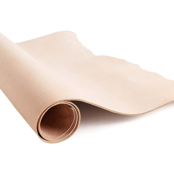 European Leather Work 5-6 oz. 2-2.4mm Vegetable Tanned Leather Pre-Cut Size: 12"x12" Full Grain Cowhide Leathercraft for Tooling, Engraving, Carving, Molding, Embossing, Stamping, & Dyeing