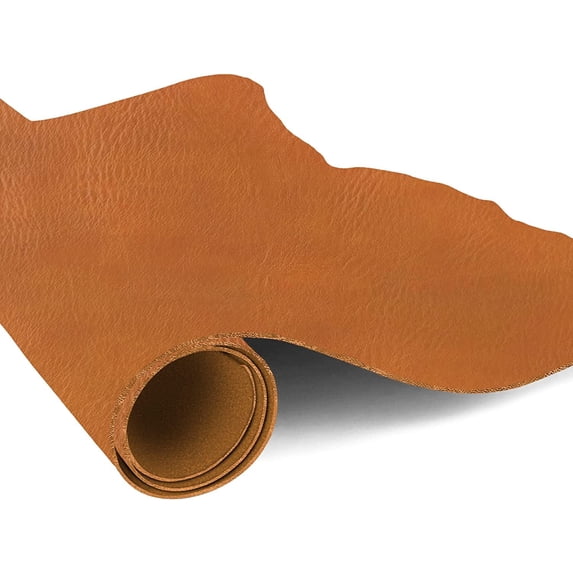 European Leather Work 5-6 oz. 2-2.4mm Vegetable Tanned Leather Pre-Cut Size: 12x24 - Tobacco - Natural Shrunken Grain Cowhide Craftsmen Grade Quality for Tooling, Carving, Engraving, Molding