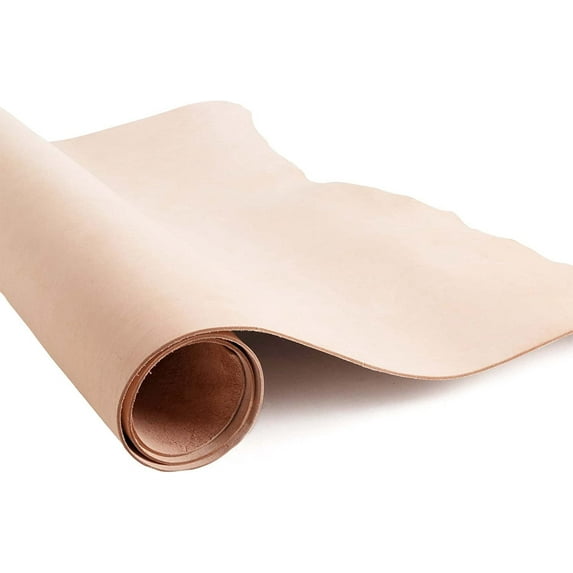 European Leather Work 7-9 oz 2.8-3.6 mm Vegetable Tanned Leather Pre-Cut Size: 10"x36" Full Grain Cowhide Leather for Tooling, Engraving, Crafting, Molding, DIY, Holsters