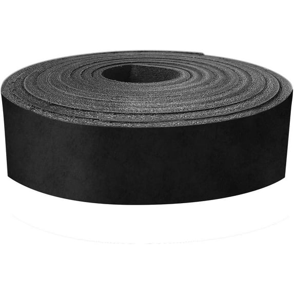 European Leather Work 8-9 oz. 3.2-3.6mm Vegetable Tanned Leather Belt Blanks Size: 8"x50" Black Color Full Grain Cowhide Leather Belt Straps/Strips for Tooling, Carving, Stamping