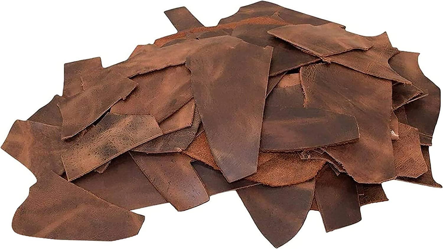 Leather Strips Shapes Scraps Black Leathercraft