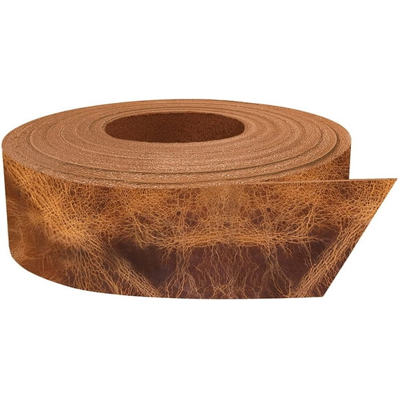 European Leather Work Buffalo Belt Blanks 8-10 oz. 3-4mm  Size: 2"x60" 5.1x152.4cm  Vintage Tan Color  Full Grain Leather Belt/Straps/Strips DIY, Tooling, Holsters, Knife Sheaths, Furniture