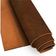 thumbnail image 1 of European Leather Work Buffalo Hide 8-10 oz. 3-4mm  Pre-Cut Size: 2 PCS 8"x8"  Antinque Mahogany Color - Full Grain Leather for Tooling, Stamping, Molding, Engraving, 1 of 9