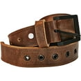 thumbnail image 1 of European Leather Works Rustic Heavy Duty Full Grain Leather Belt for Men - Size 1.53.8 cm Wide & 32" to 46" Length, 1 of 9