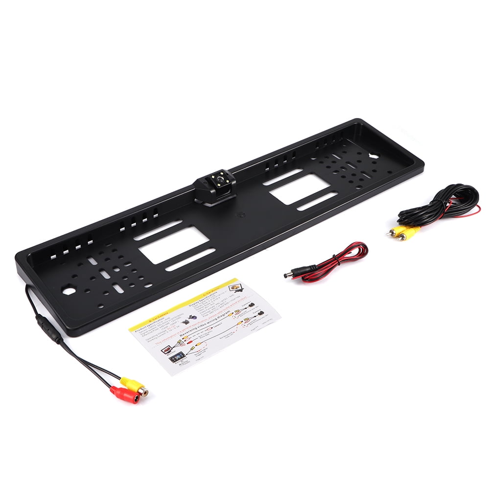 European License Plate Frame LED Rear View Camera Night Vision With european-license-plate-frame-led-rear-view-camera-night-vision-with