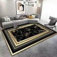 thumbnail image 1 of European Living Room ration Carpets Gold Black Frame Marble Rugs Luxury Bedroom Study r Rug Large Ar, 1 of 5