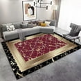 thumbnail image 1 of European Living Room ration Carpets Gold Black Frame Marble Rugs Luxury Bedroom Study r Rug Large Ar, 1 of 5