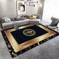 thumbnail image 1 of European Living Room ration Carpets Gold Black Frame Marble Rugs Luxury Bedroom Study r Rug Large Ar, 1 of 5