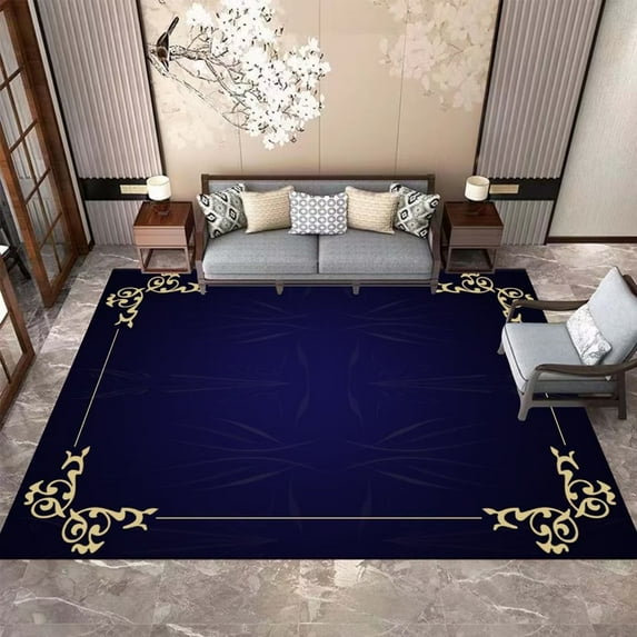 European Luxury Carpets for Living Room Living Classical Home r Bedroom Carpet Large Anti-skid Sofa Rug Washable Floor Mat