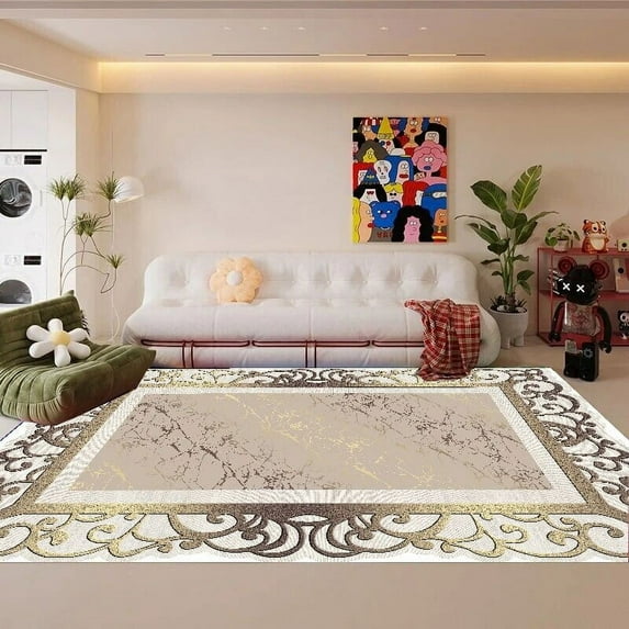 European Luxury Living Room Carpet Geometry Room Decor Rug Bedroom Cloakroom Decoration Large Area Rugs Washable Floor Mat ковер