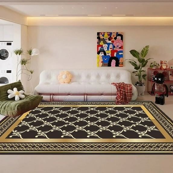 European Luxury Living Room Carpet Geometry Room Decor Rug Bedroom Cloakroom Decoration Large Area Rugs Washable Floor Mat ковер
