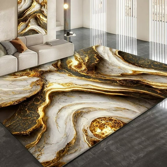 European Luxury Style Abstract Living Room Large Area Carpet Retro Home ration Rug Creative Simple B