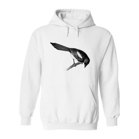 European Magpie Drawing Hoodie Women -Image by Shutterstock, Female 3X-Large