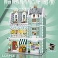 thumbnail image 1 of European Modular House Building Blocks 2225 or 1456 Pieces City Market Grocery Store Building Set for Adults Architectural Display, 1 of 3