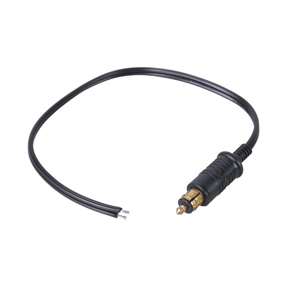 European Motorcycle DIN Plug Single Head Cable 12V 24V Suitable for Car Navigation and LED Lights Electric Bike Charging