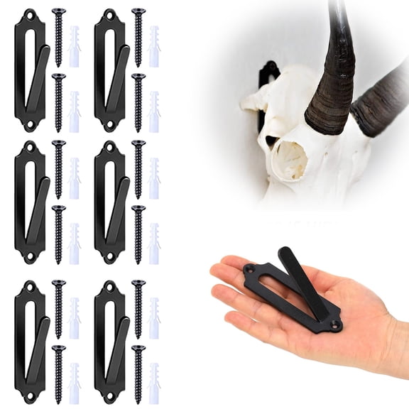 European Mount Bracket Hanger For Deer Trophy Display, Hardware Included, Secure Wall Mount, Rich Memories Decor (A)