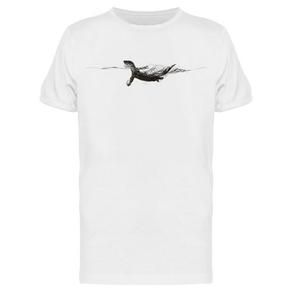 European Otter Swimming T-Shirt Men -Image by Shutterstock, Male Medium